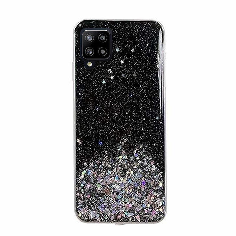 Star Glitter Shining Armor Back Cover (Samsung Galaxy A42 5G) black