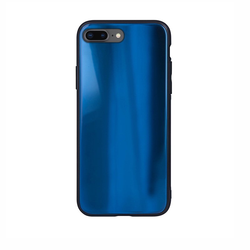 Aurora Glass Case Back Cover (iPhone 8 Plus / 7 Plus) dark-blue