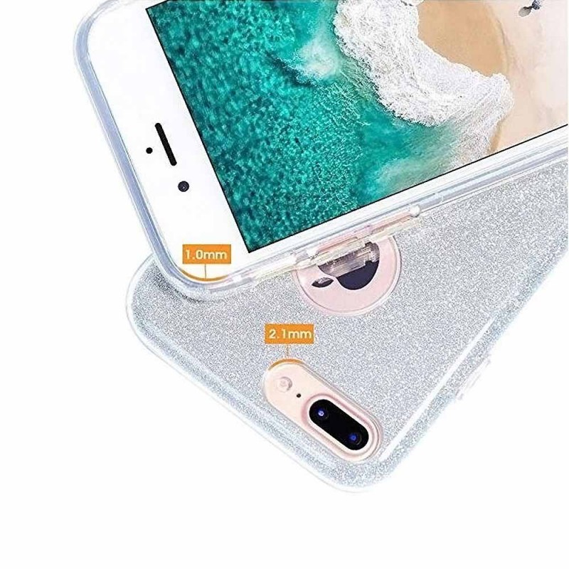 Glitter Shine Case Back Cover (Huawei P30 Lite) silver