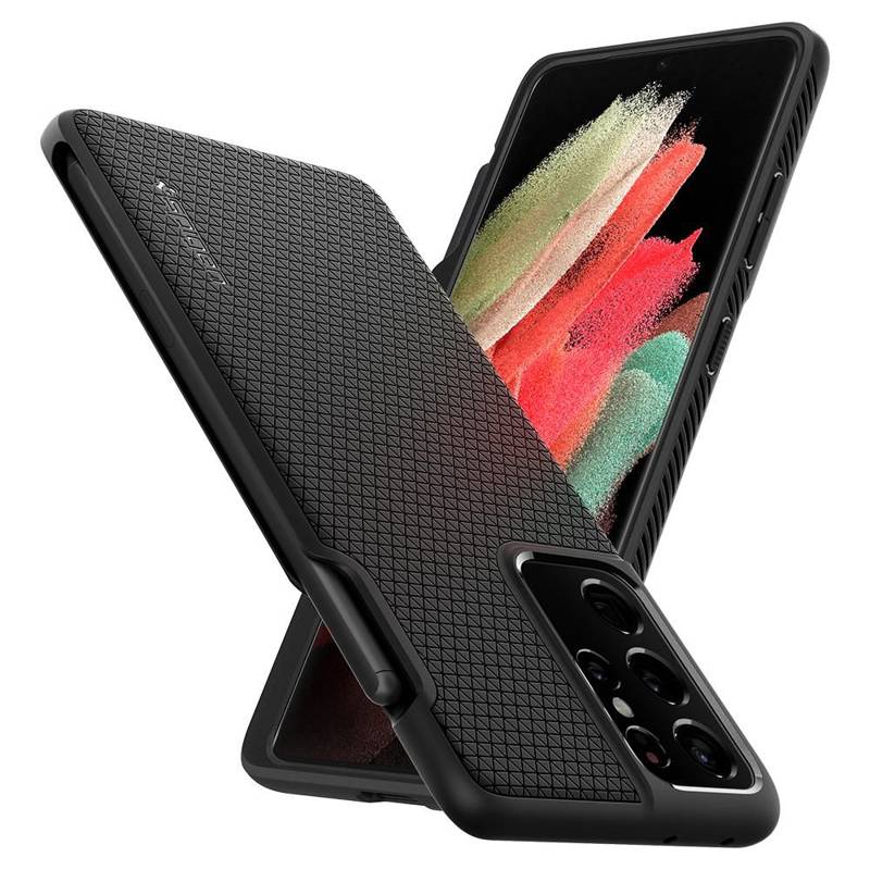 Spigen® Liquid Air™ ACS02831 Case S-Pen (Samsung Galaxy S21 Ultra) matte black