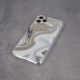 Wave Marmur Case Back Cover (Samsung Galaxy S22 Ultra) white-brown