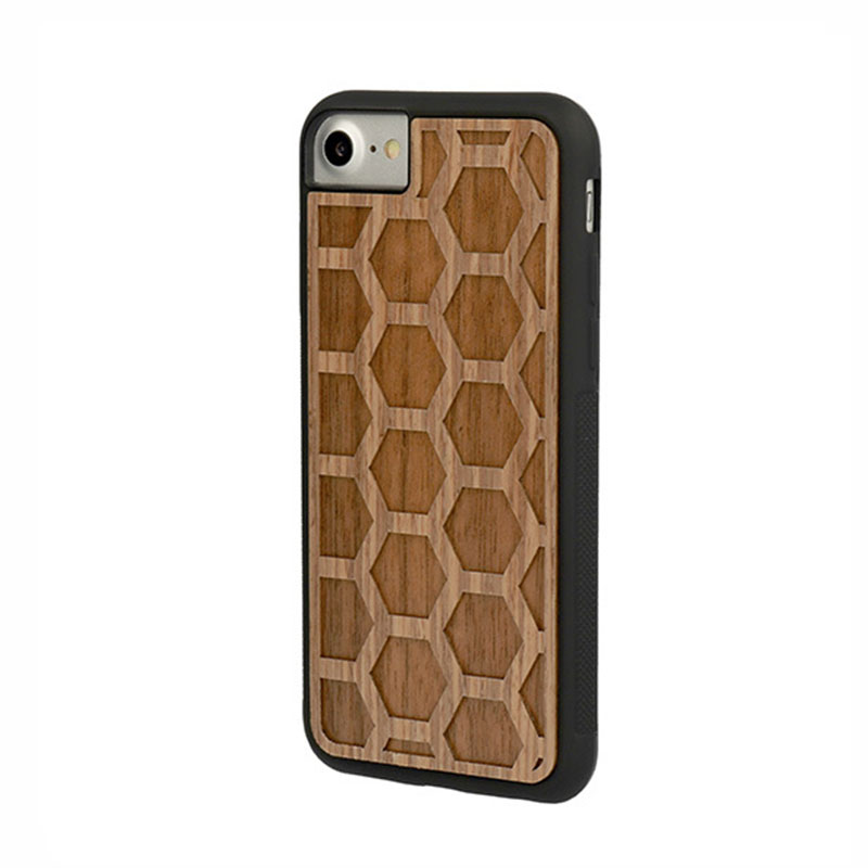 Vennus Wood Case Back Cover (Samsung Galaxy S9 Plus) design 3 brown