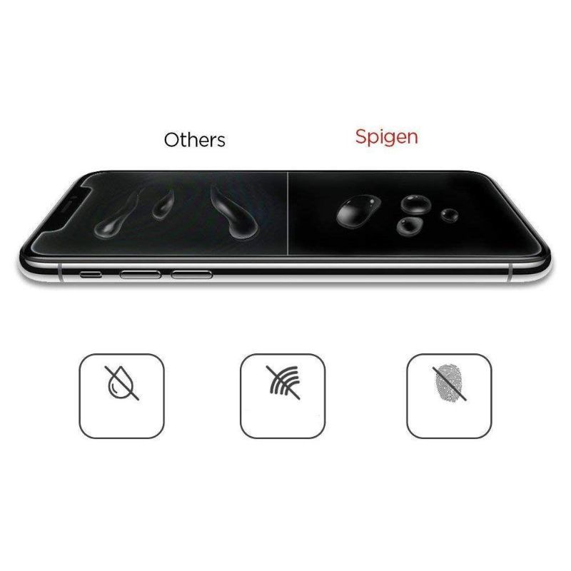 Spigen® GLAS.tR™ Slim Tempered Glass (iPhone 11 / XR) black