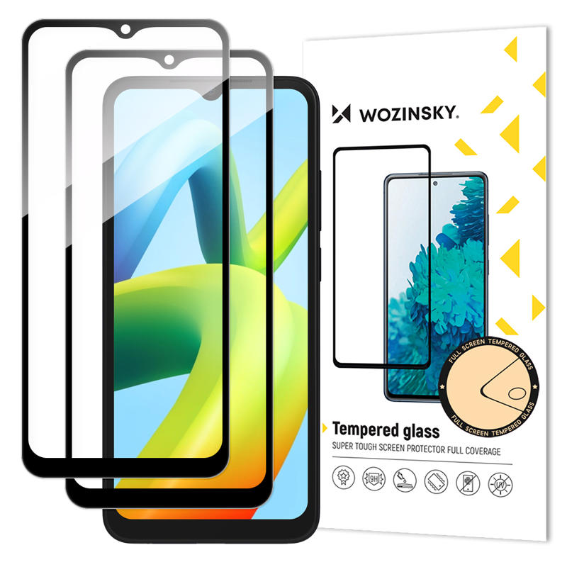 Wozinsky 2x Tempered Glass Full Glue Coveraged (Xiaomi Redmi A2 / A1) black