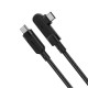 Acefast PD Cable Angled Type-C / Type C 100W (20V / 5A) 2m (C5-03) black