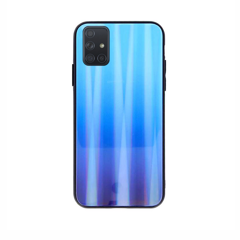 Aurora Glass Case Back Cover (Samsung Galaxy A51) light-blue