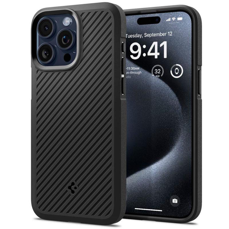 Spigen® Core Armor™ Case (iPhone 15 Pro Max) matte black
