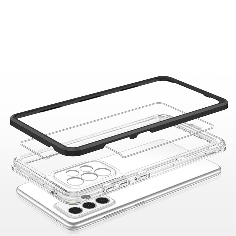 Hybrid Armor Clear 3in1 Case (Samsung Galaxy A72) black