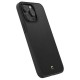 Spigen® Cyrill Kajuk MagFit Case Leather Case (iPhone 15 Pro Max) black