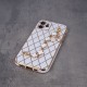 Glamour Quilted Case Back Cover (Samsung Galaxy S21) white