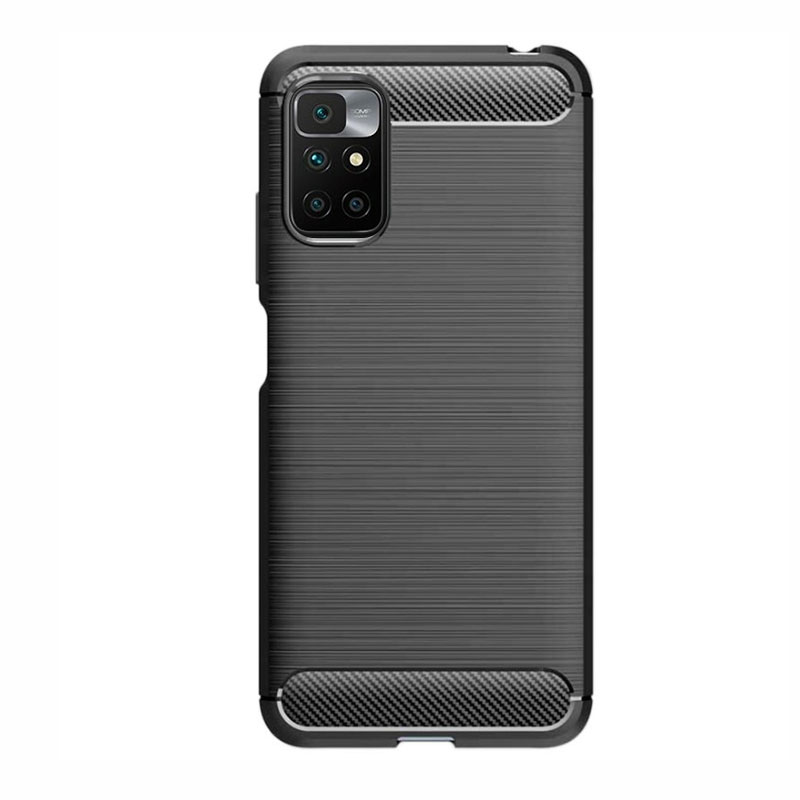 Carbon Case Back Cover (Xiaomi Redmi 10) black