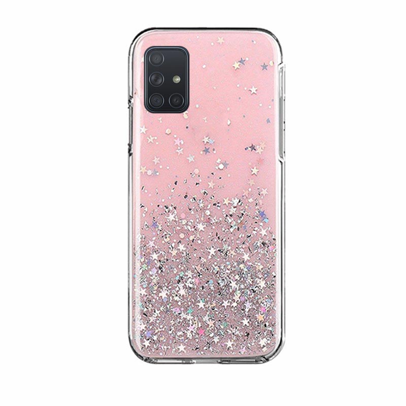 Wozinsky Star Glitter Shining Armor Back Cover (Samsung Galaxy A31) pink