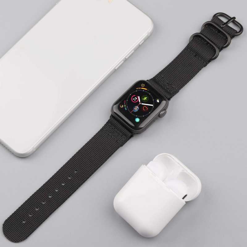 Tech-Protect Scout Λουράκι Υφασμάτινο (Apple Watch All Models) (42/44/45/49mm) black