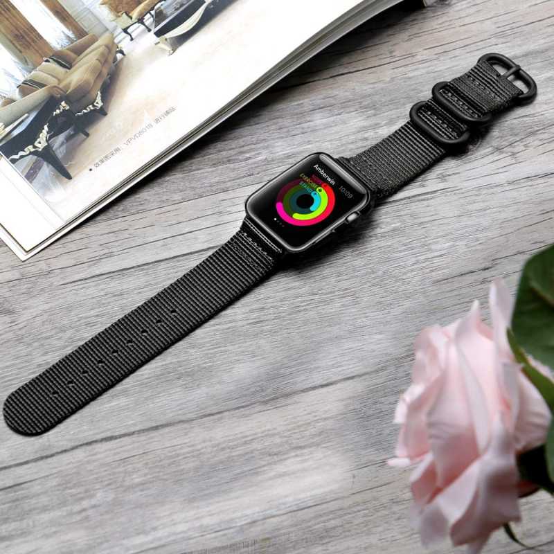 Tech-Protect Scout Λουράκι Υφασμάτινο (Apple Watch All Models) (42/44/45/49mm) black