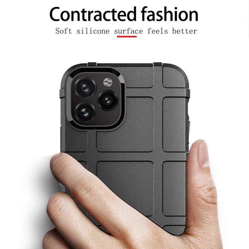 Anti-shock Square Armor Case Rugged Cover (iPhone 11 Pro) black