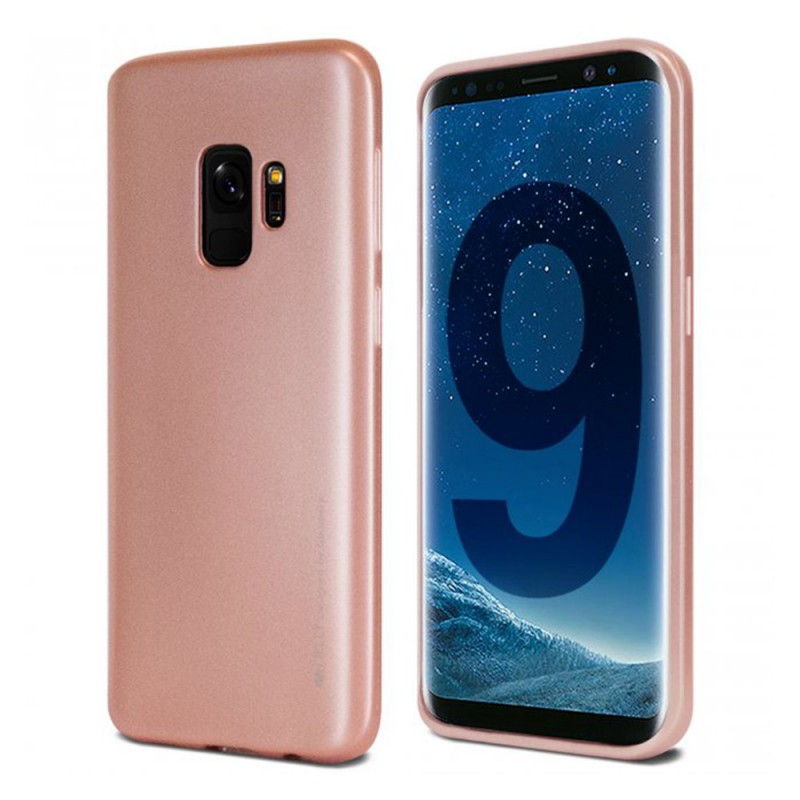 Goospery i-Jelly Case Back Cover (Samsung Galaxy S9) rose gold
