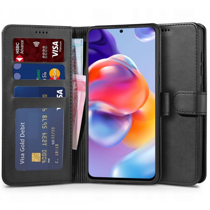 Tech-Protect Wallet Stand Book Case (Xiaomi Redmi Note 11 Pro Plus) black