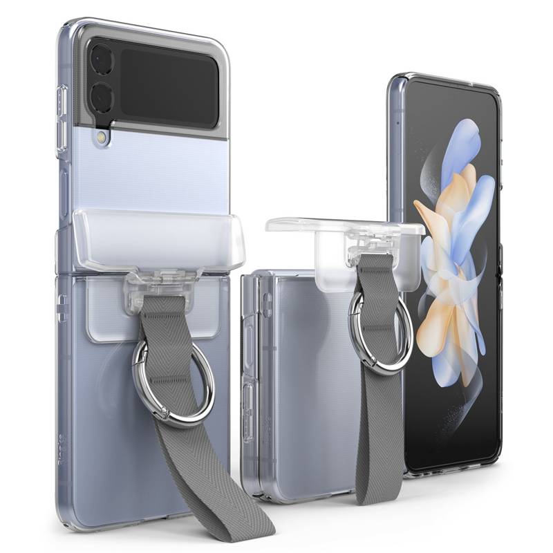 Ringke Hinge Back Cover PC Case (Samsung Galaxy Z Flip 4 / Flip 3) clear / dark-gray (HG666192RS)