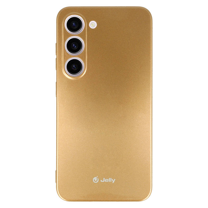 Silicone Jelly Back Case (Samsung Galaxy S23 Plus) gold