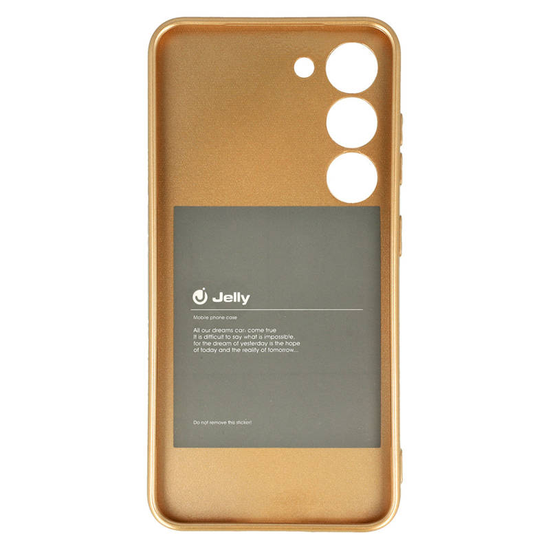 Silicone Jelly Back Case (Samsung Galaxy S23 Plus) gold