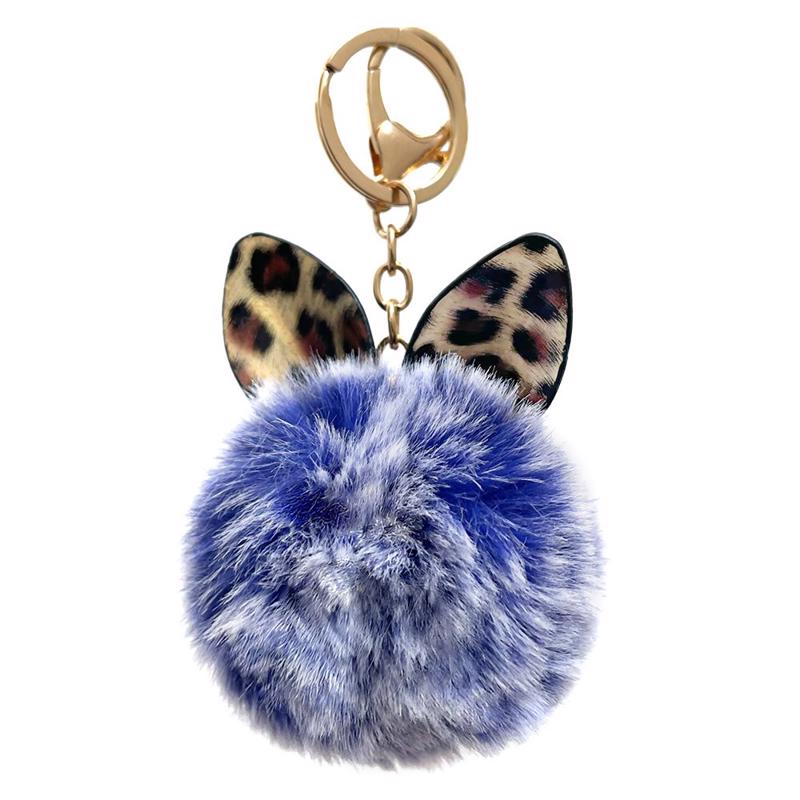 Fluffy Bag Keychain Μπρελόκ (blue)