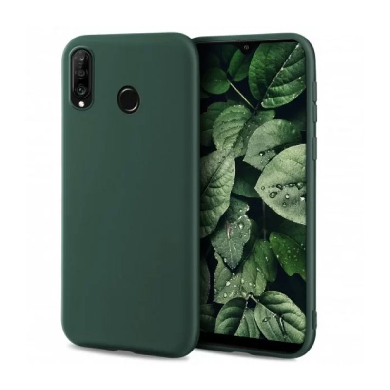 Soft Matt Case Back Cover (Huawei P30 Lite) green