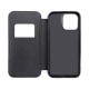 Puffer Book Leather Case (iPhone 14) black