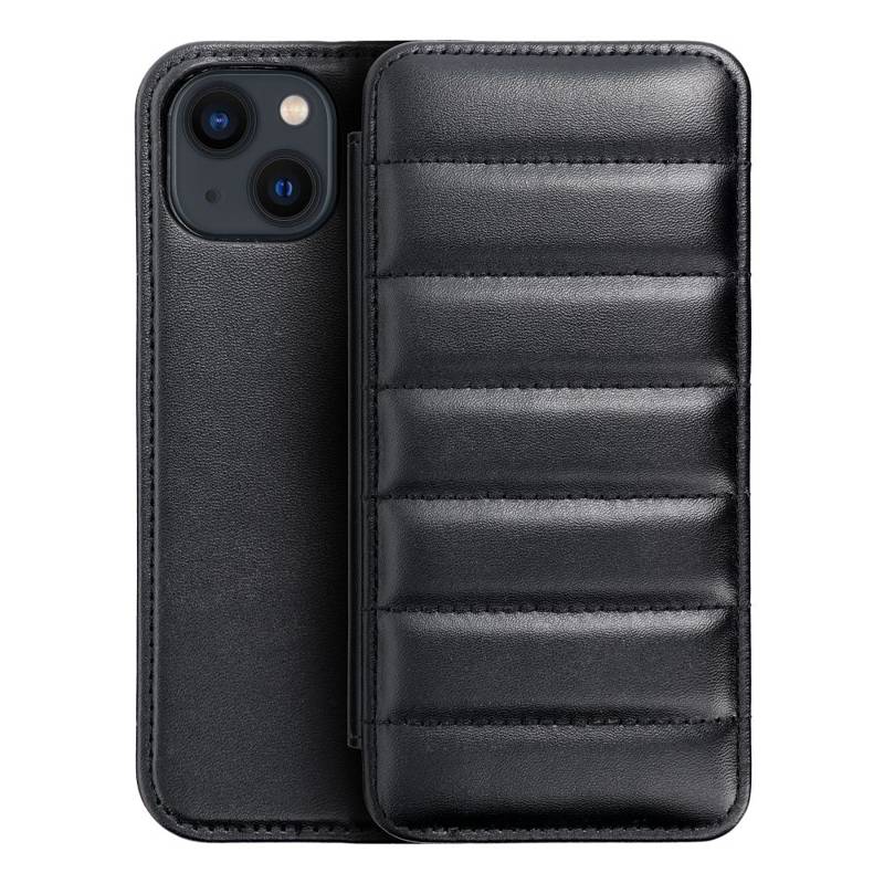 Puffer Book Leather Case (iPhone 14) black