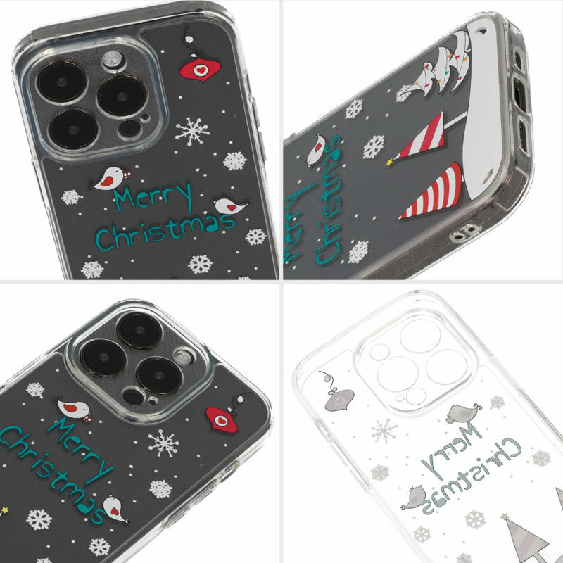 Christmas Back Cover Case (Samsung Galaxy S23 Ultra) D4 clear snow mountain