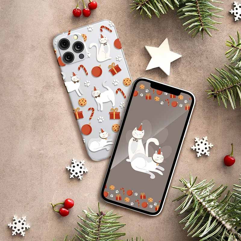 Forcell Winter Christmas 21/22 Case (Xiaomi Redmi Note 10 Pro) christmas cat