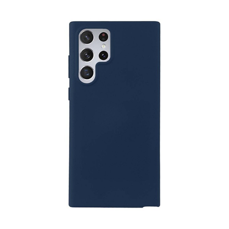 Soft Matt Case Back Cover (Samsung Galaxy S22 Ultra) dark-blue
