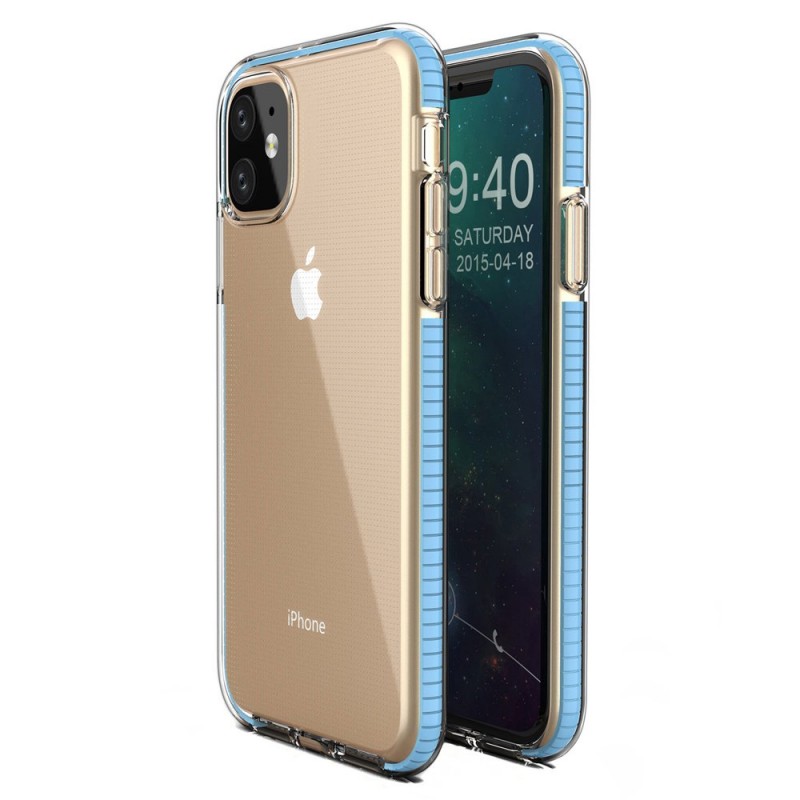 Spring Gel Case Back Cover (iPhone 11) light-blue