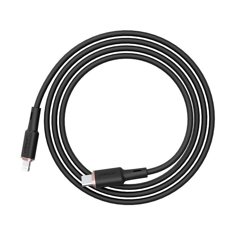 Acefast Cable MFi Type-C / Lightning PD 1.2m 30W 3A (C2-01) black