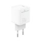 Powertech 1093 GaN Wall Charger Type-C 3.0 PD PPS 30W (white)