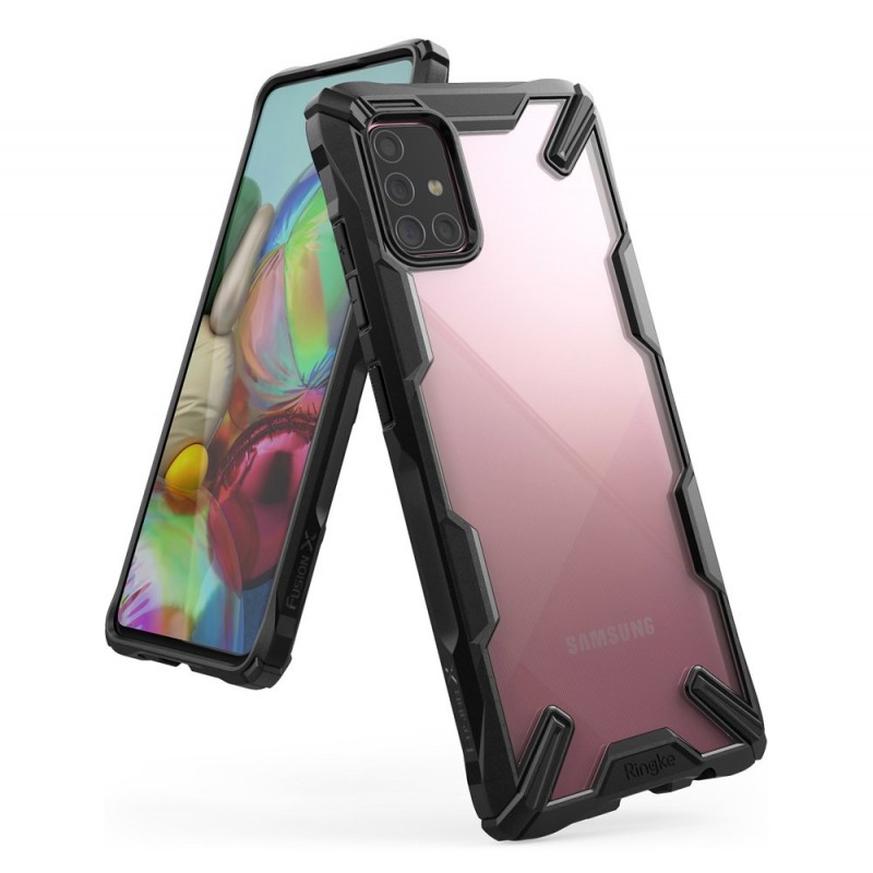 Ringke Fusion-X Back Case (Samsung Galaxy A71) camo black