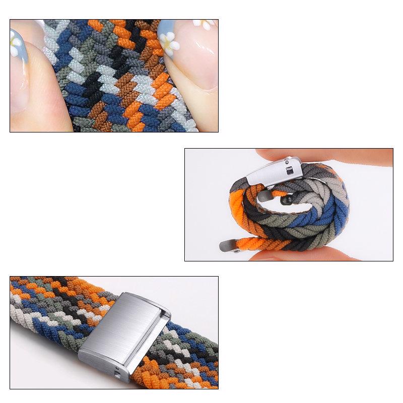 Strap Fabric Band Υφασμάτινο Λουράκι (Apple Watch) (42/44/45/49mm) multicolor (6)