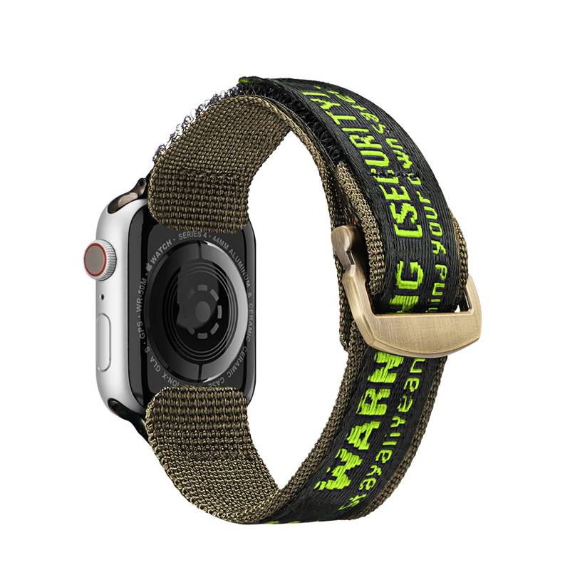 Dux Ducis Outdoor Nylon Strap Λουράκι (Apple Watch All Models) (42/44/45/49mm) black-green