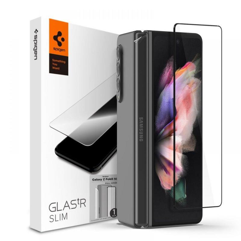 Spigen® GLAS.tR™ Full Face Tempered & Hinge Film (Samsung Galaxy Z Fold 3) black