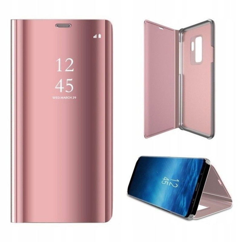 Clear View Case Book Cover (Samsung Galaxy S9 Plus) rose gold
