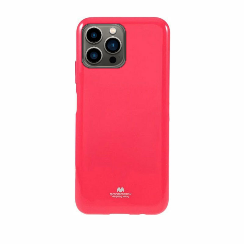 Goospery Jelly Case Back Cover (iPhone 14 Pro) pink