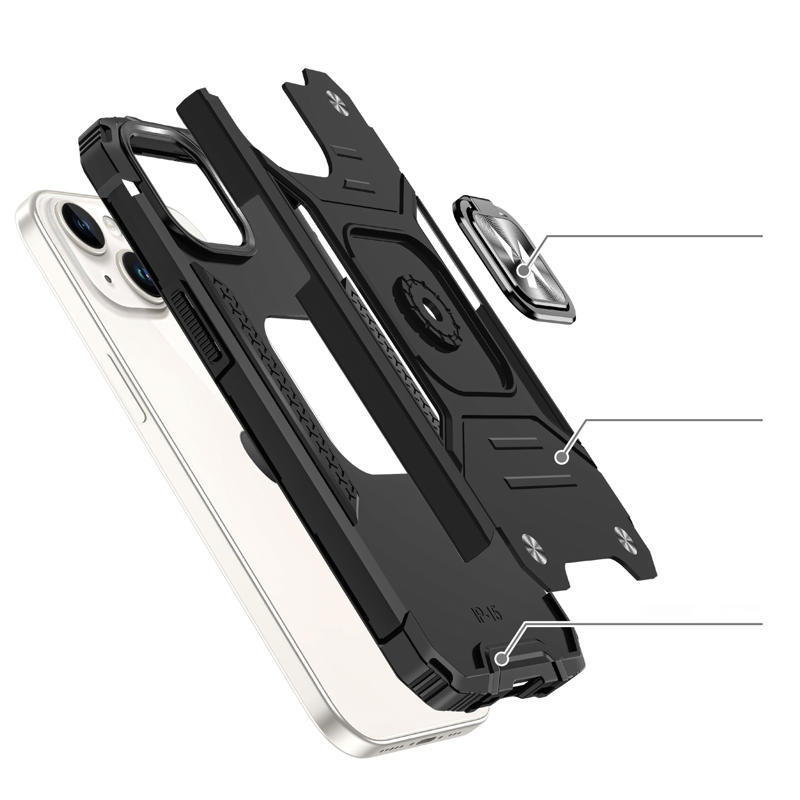 Wozinsky Ring Armor Case Back Cover (iPhone 15 Plus / 14 Plus) black