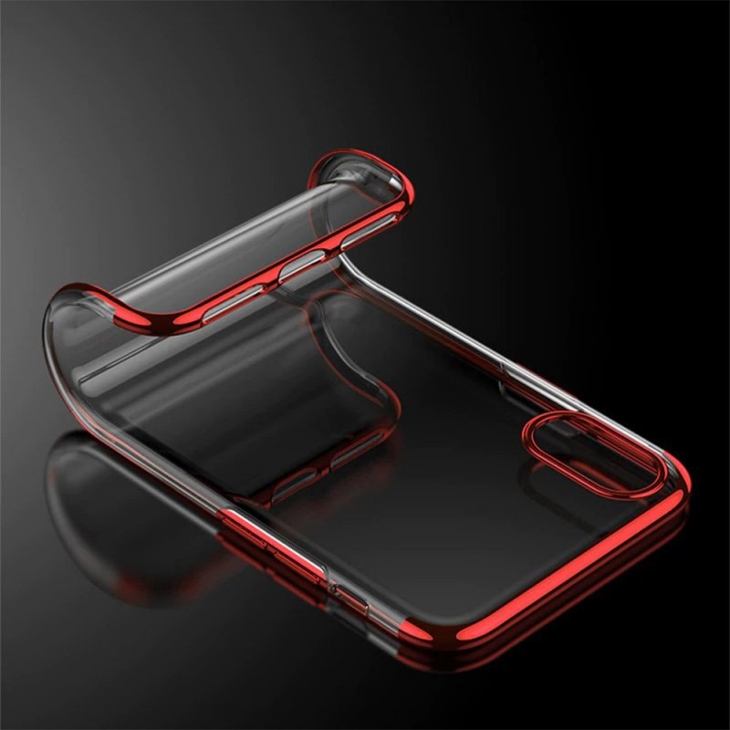 Clear Electroplating Case Back Cover (Xiaomi Redmi Note 7) red