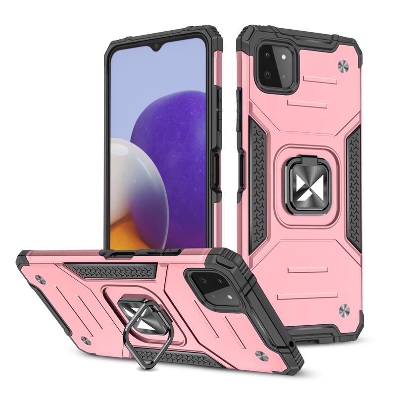 Wozinsky Ring Armor Case Back Cover (Samsung Galaxy A22 5G) pink