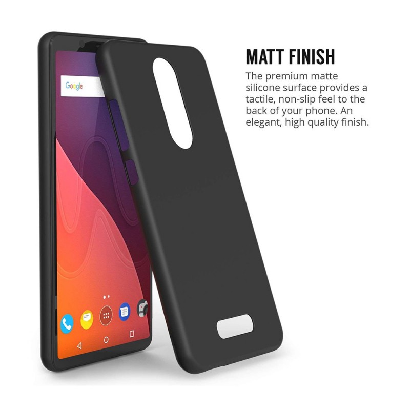 Soft Matt Case Back Cover (Huawei Y7 2018 / Y7 Prime 2018) black
