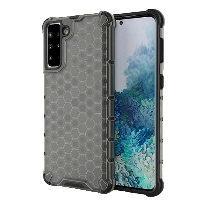 Honeycomb Armor Shell Case (Samsung Galaxy S21 Plus) black