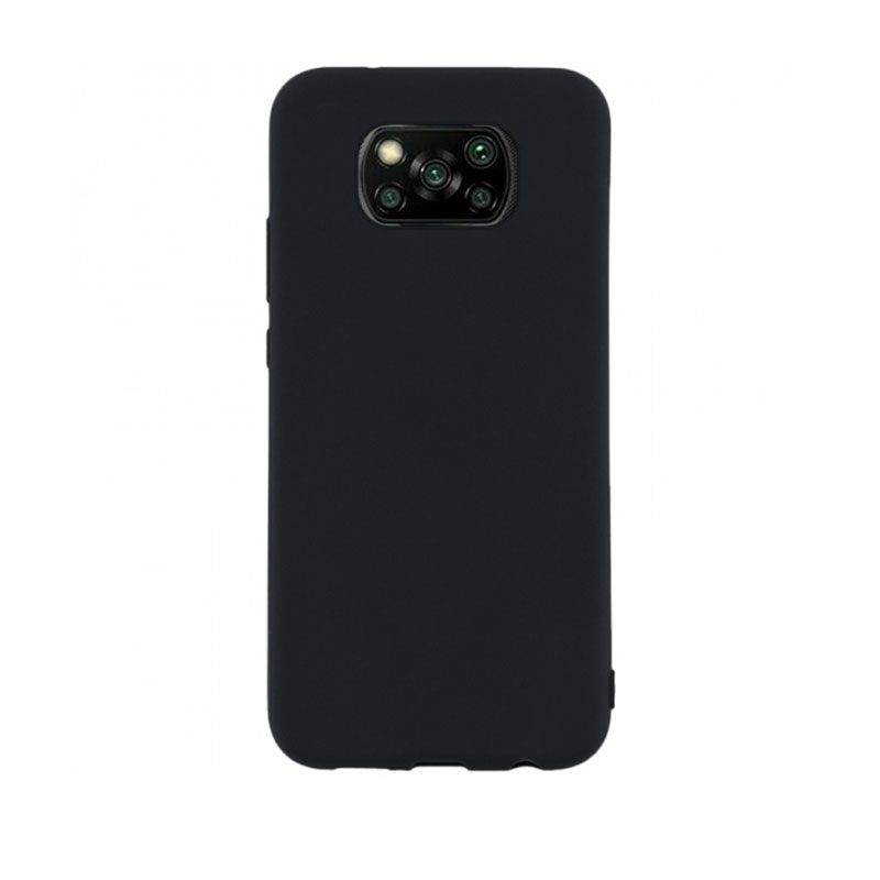 Soft Matt Case Back Cover (Xiaomi Poco X3 NFC / X3 Pro) black