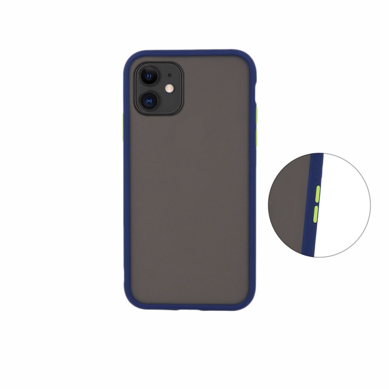Colored Buttons Case Back Cover (iPhone 11) blue