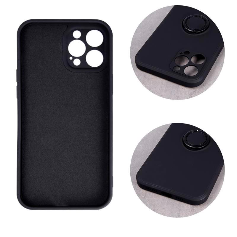 Finger Grip Case Back Cover (Xiaomi Redmi Note 12 Pro 5G) black