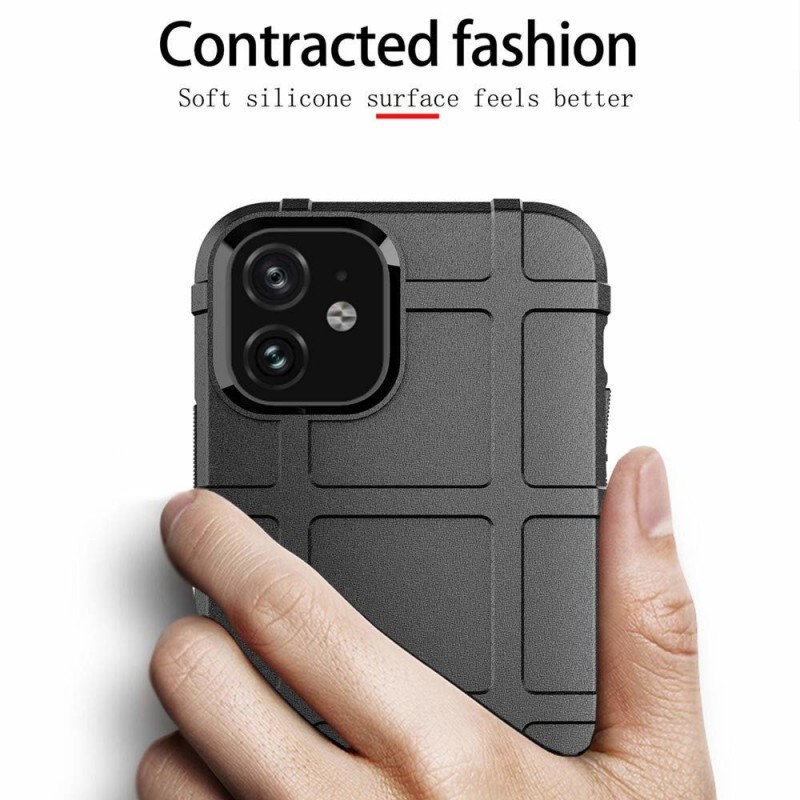 Anti-shock Square Armor Case Rugged Cover (iPhone 11) black