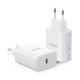 Duzzona T3 Wall Charger 20W Type-C PD QC3.0 (white)
